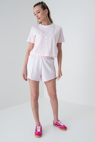 GUESS Къса фитнес тениска с лого