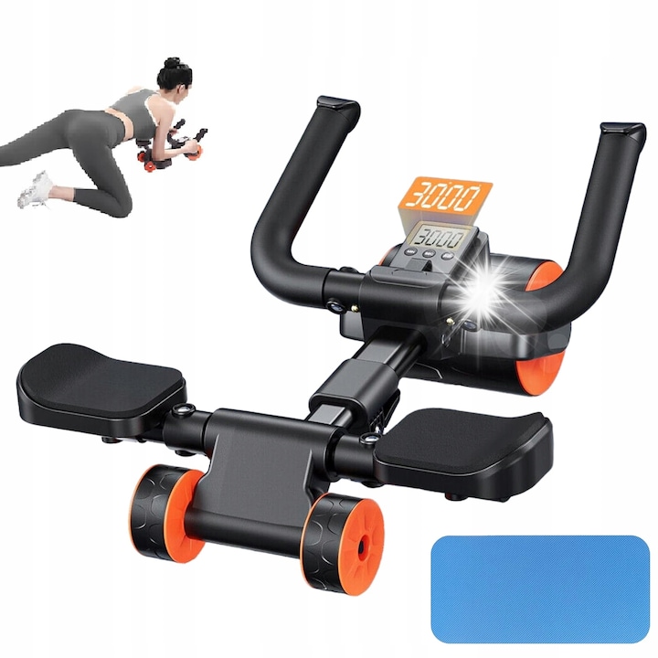 Фитнес ролка за корем с подложка за колене