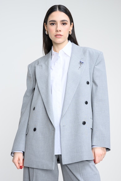 HUGO Уголемено сако с джобове с капаче