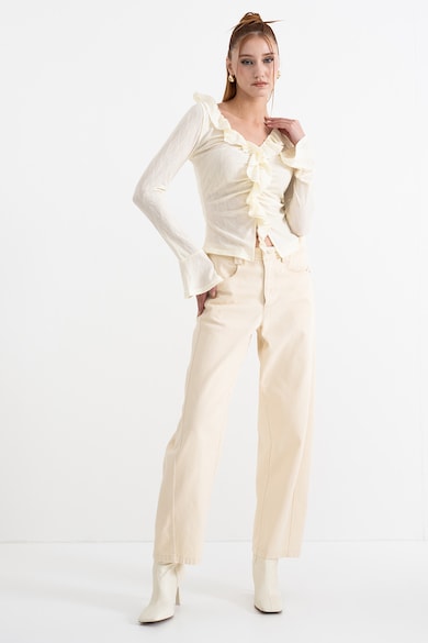 Топ 7 Дамски Блузи С Принт И Флорални Мотиви — Новият Сезон Gina Tricot Шпиц блуза с набирания