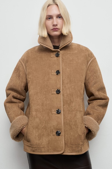 Mango Дамски Палта - Подбрахме За Вас Най-Добрите Модели Mango Късо палто от еко вълна