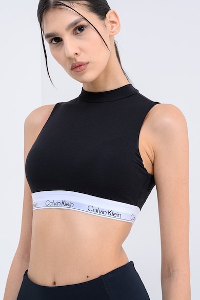 Сутиени С Лого: Модата На Марките — Най-Желаните Модели CALVIN KLEIN Бюстие с памук и модал с лого