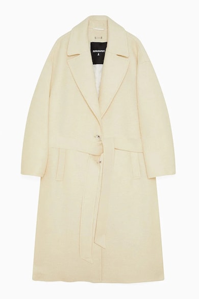 Дамски Палта С Колан И Връзка - Шик И Оформяне На Талията Patrizia Pepe Дълго палто с колан на талията