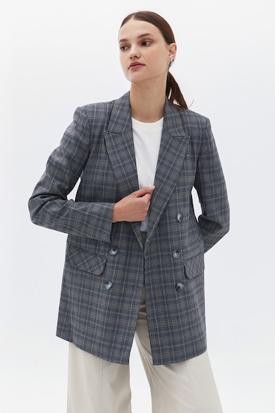 OXXO Карирано сако с двуредно закопчаване