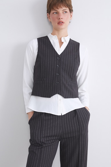 LC WAIKIKI Къс раиран елек