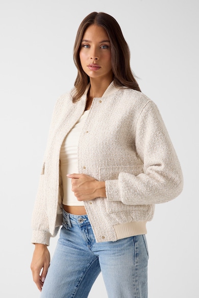 GUESS Бомбър яке от туид