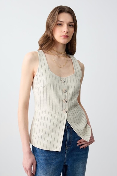 JIMMY KEY Раиран елек с лен