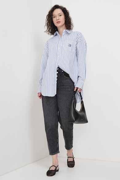 Tommy Jeans Свободна раирана риза с органичен памук