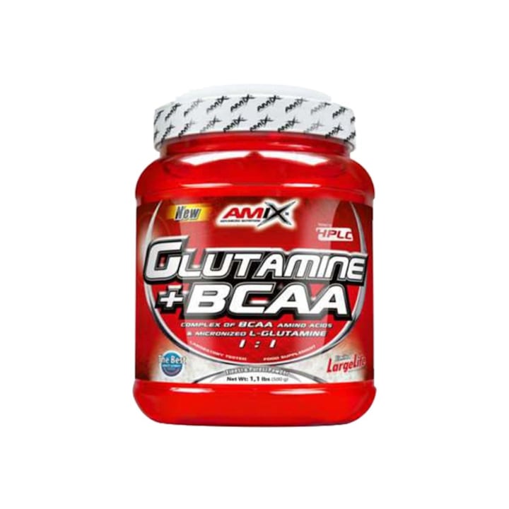 Glutamine + BCAA AMIX Без вкус 0.500 kg - eMAG.bg