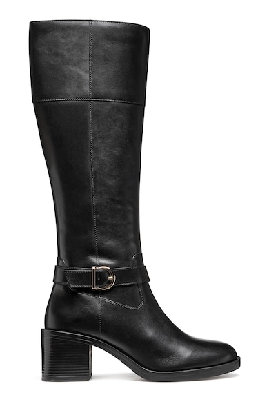 Geox Кожени ботуши до коляното с масивен ток