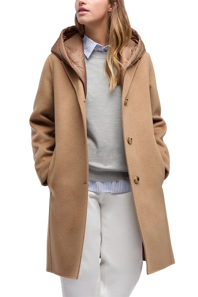 Geox Палто Rawelle с вълна с качулка