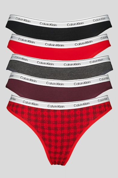 CALVIN KLEIN Бикини с лого - 5 чифта