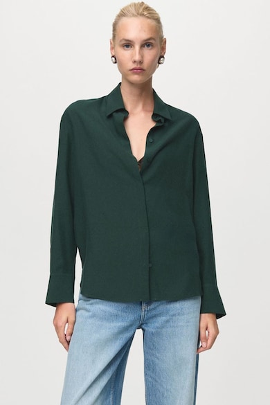 Mango Риза от лиосел със скрито закопчаване