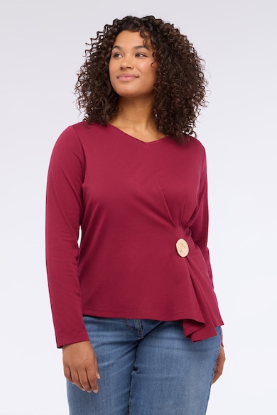 Топ 8 Дамски Блузи С Дантела И Ефирни Материи За Романтични Вечери Fiorella Rubino Шпиц блуза с асиметричен подгъв