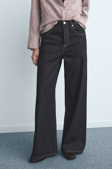 Mango Дънки с широк крачол и копчета