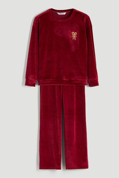 Кадифени И Плюшени Дамски Пижами — Топ 8 За Зимата LC WAIKIKI Дълга кадифена пижама