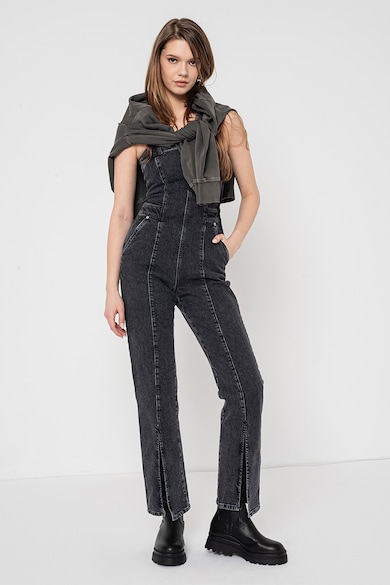 KARL LAGERFELD JEANS Гащеризон от деним с предни цепки