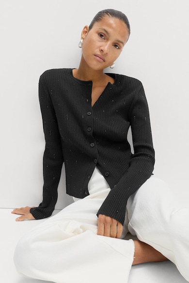 Marks & Spencer Рипсена жилетка с декоративни камъни