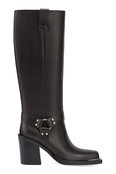 Potamy Кожени ботуши с масивен ток