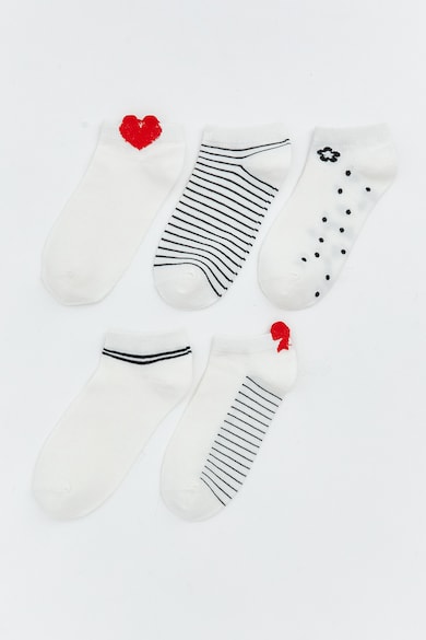 Най-Удобните Дамски Чорапи До Глезена (Ankle) — 2026 LC WAIKIKI Чорапи до глезена с шарка - 5 чифта