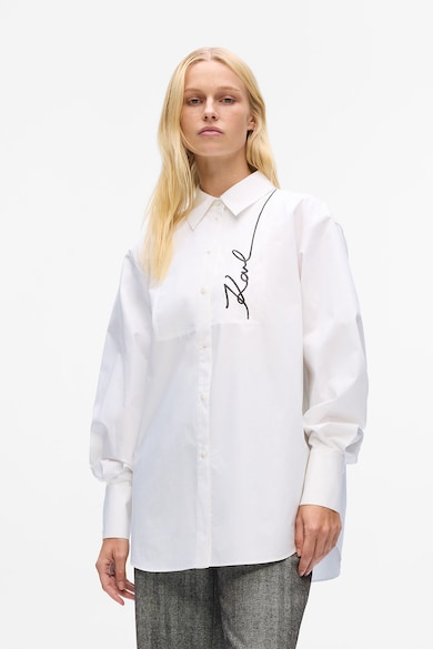 Karl Lagerfeld Уголемена риза с лого