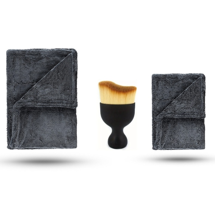 Комплект от две първокласни микрофибърни кърпи за кола