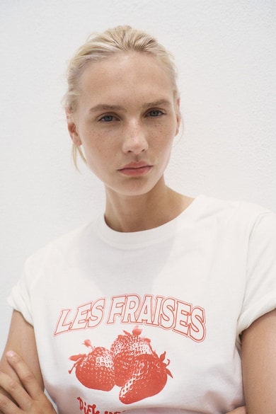 Mango Тениска с шарка