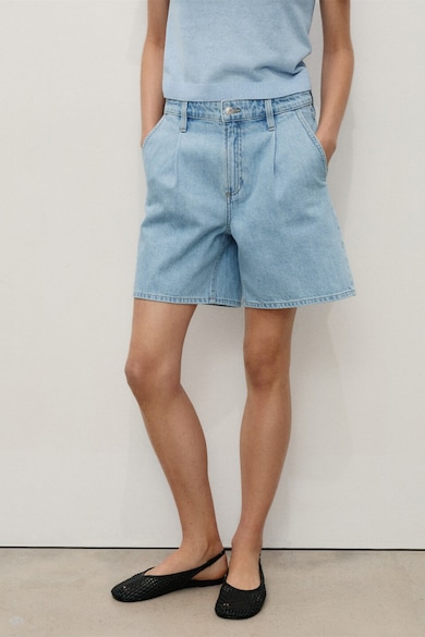 Mango Къси дънки с широк крачол