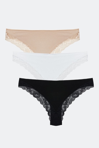 Бюджетни Бикини Под 5 € — Най-Изгодните Оферти LC WAIKIKI Бикини тип бразилиана с дантела - 3 чифта