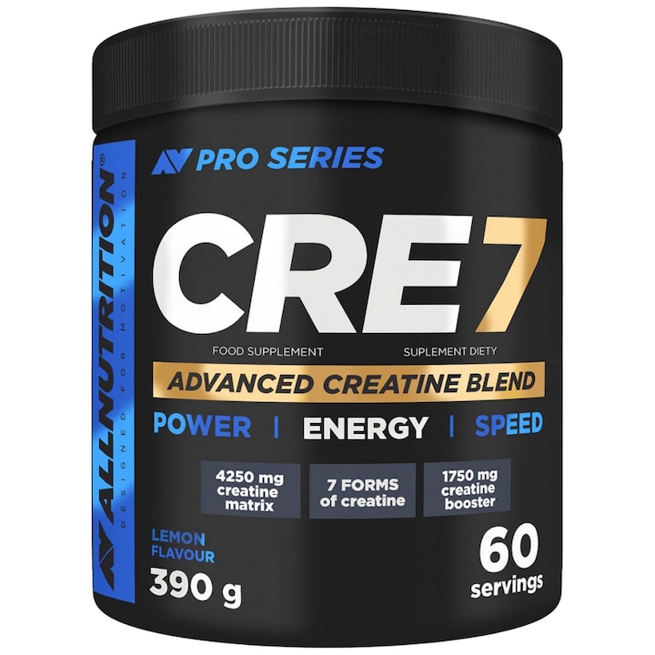 ALLNUTRITION Креатин - Как Да Изберем Правилния За Вас? Хранителна добавка AllNutrition CRE7 Advanced Creatine Blend Matrix