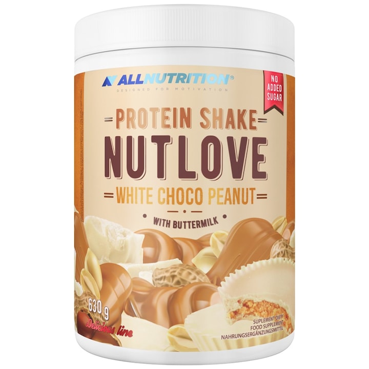 Хранителна добавка AllNutrition NutLove Protein Shake Whey Protein plus Casein