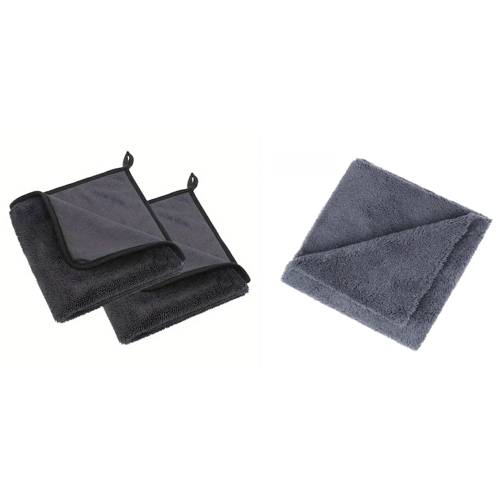 Комплект от две първокласни микрофибърни кърпи за сушене на кола
