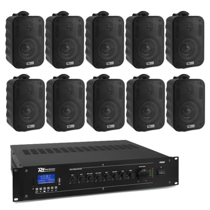 Terasa Audio System Power Dynamics Soundgarden 4 BT - черна 60W - eMAG.bg