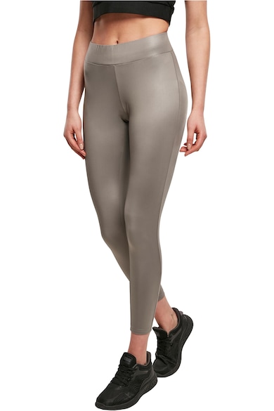 Urban Classics Клин над глезена с висока талия и бляскав ефект