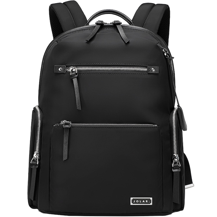 Ежедневна дамска раница водоустойчива с приставка за куфар JOLAR. GP023132BK Черен - eMAG.bg