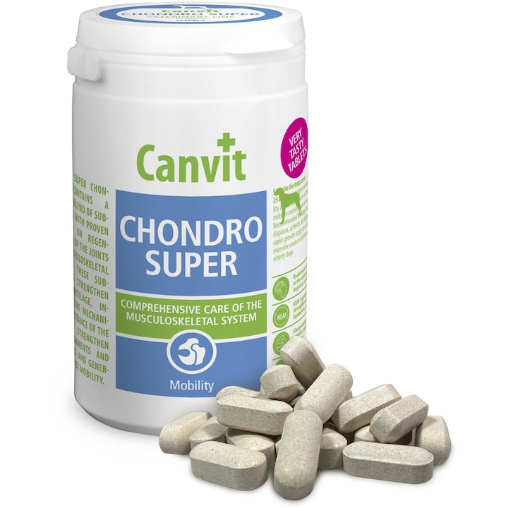 Хранителна добавка за кучета Canvit Chondro Super