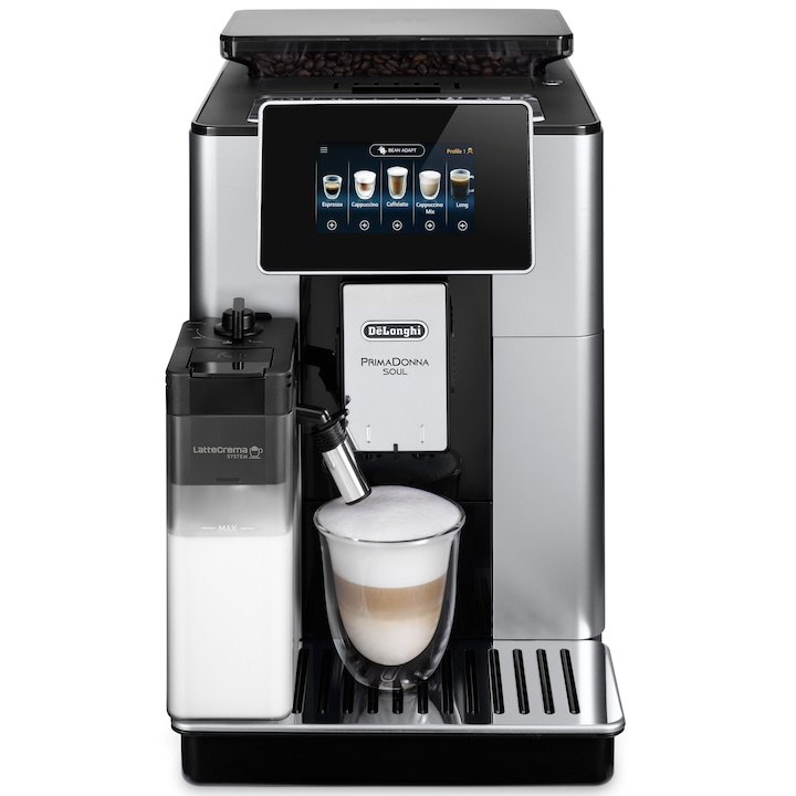 Най-Добрите Премиум Кафеавтомати За 2026 Година Кафеавтомат De’Longhi PrimaDonna SOUL ECAM 610.55.SB