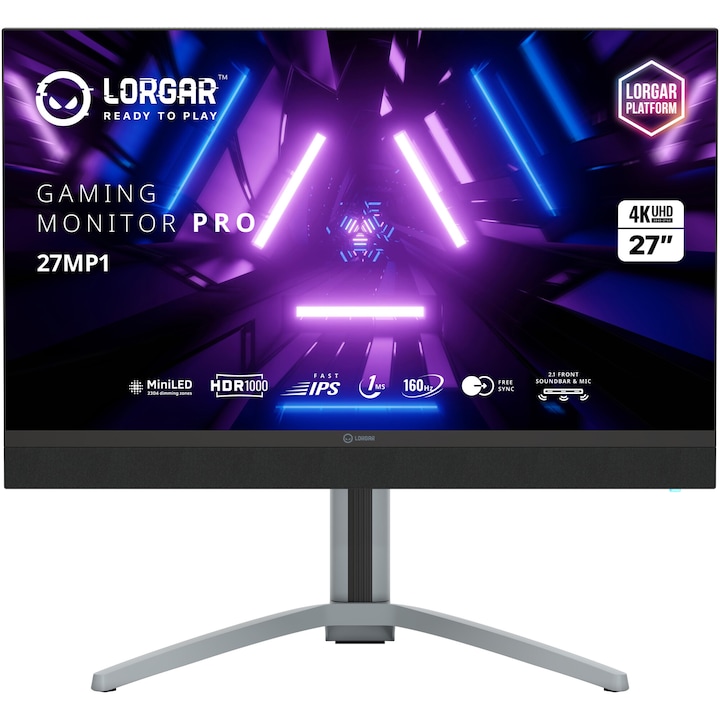 Mini-LED Монитори - Кои Са Най-Добрите На Пазара? Монитор Gaming MiniLED IPS Lorgar Pro 27MP1 27