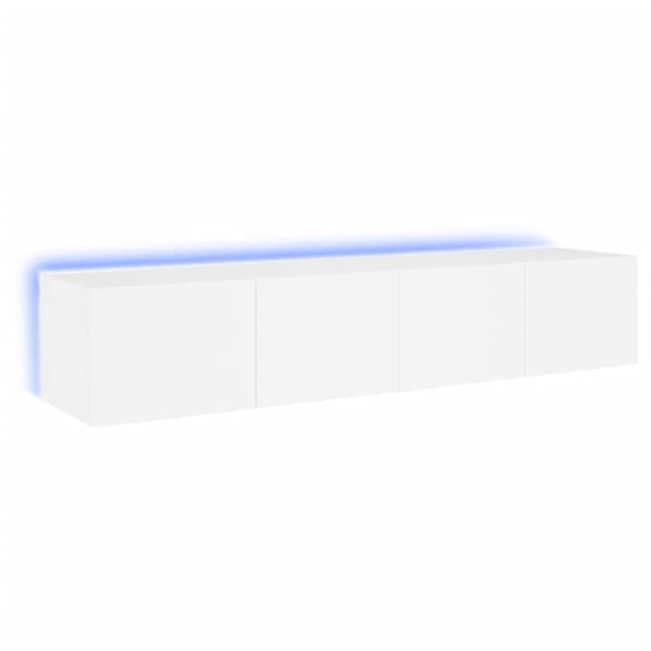 Комплект стенни ТВ шкафове с LED осветление vidaXL