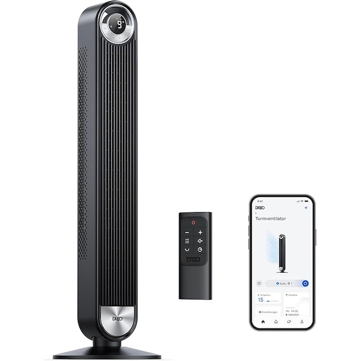 Dreo Smart Silent Tower Fan с охлаждане