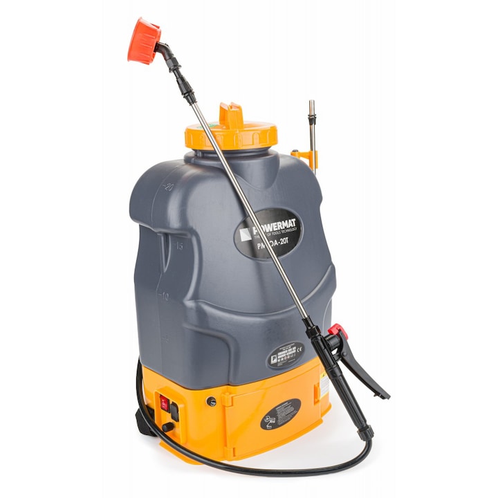 Градинска пръскачка с батерии 15Ah 20L Powermat PM-OA-20T - eMAG.bg