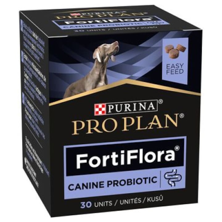 Хранителна добавка за кучета Pro Plan FortiFlora Probiotic 30 табл - eMAG.bg