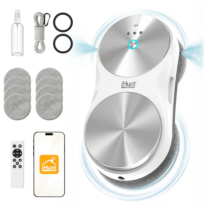 iHunt Smart Window Robot 6 Ultra интелигентен робот за почистване на прозорци - Обективно Ревю iHunt Smart Window Robot 6 Ultra интелигентен робот за почистване на прозорци