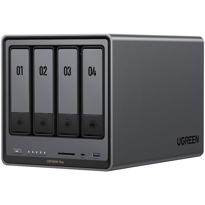 Какво е Network Attached Storage (NAS) и Как да Изберем Правилния Network Attached Storage UGREEN NASync DXP4800 Plus cu procesor Intel Pentium Gold 8505 5-core 3.3 Ghz