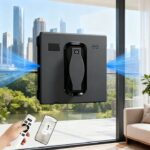 Робот за автономно почистване на прозорци MOSMAOO® с технология за двойно пръскане. Управлява се чрез приложението Tuya и дистанционно управление. Четворни функции за безопасност за начинаещи: Всичко, което трябва да знаете