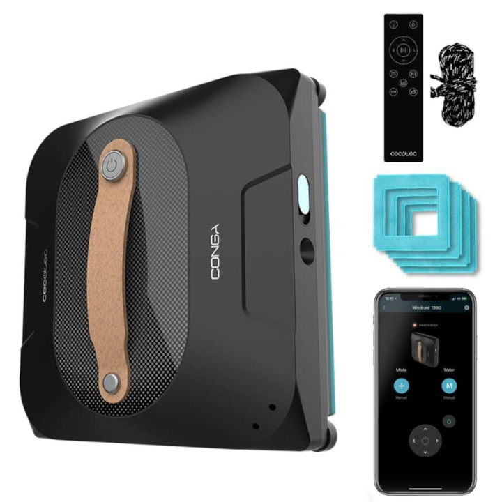 Уред за почистване на прозорци Cecotec Conga WinDroid 1390 DoubleSpray Connected A01_EU01_100141 – Технически характеристики vs. Реално представяне Уред за почистване на прозорци Cecotec Conga WinDroid 1390 DoubleSpray Connected A01_EU01_100141 – Технически характеристики vs. Реално представяне