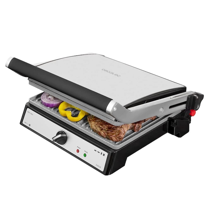 Ревю на Електрически грил Cecotec Rock'Ngrill 2400W: мощност и резултати Ревю на Електрически грил Cecotec Rock'Ngrill 2400W: мощност и резултати