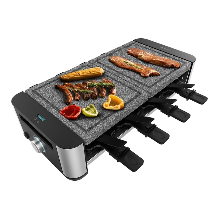 Cecotec Raclette Cheese&Grill 16000 Inox AllStone: Грил с каменна плоча