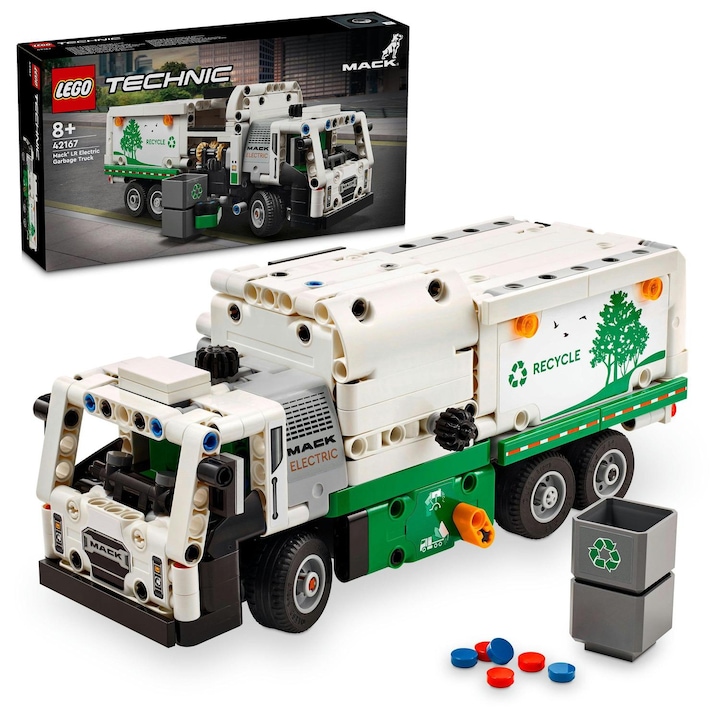 LEGO® Technic -Електрически камион за боклук Mack® LR 42167