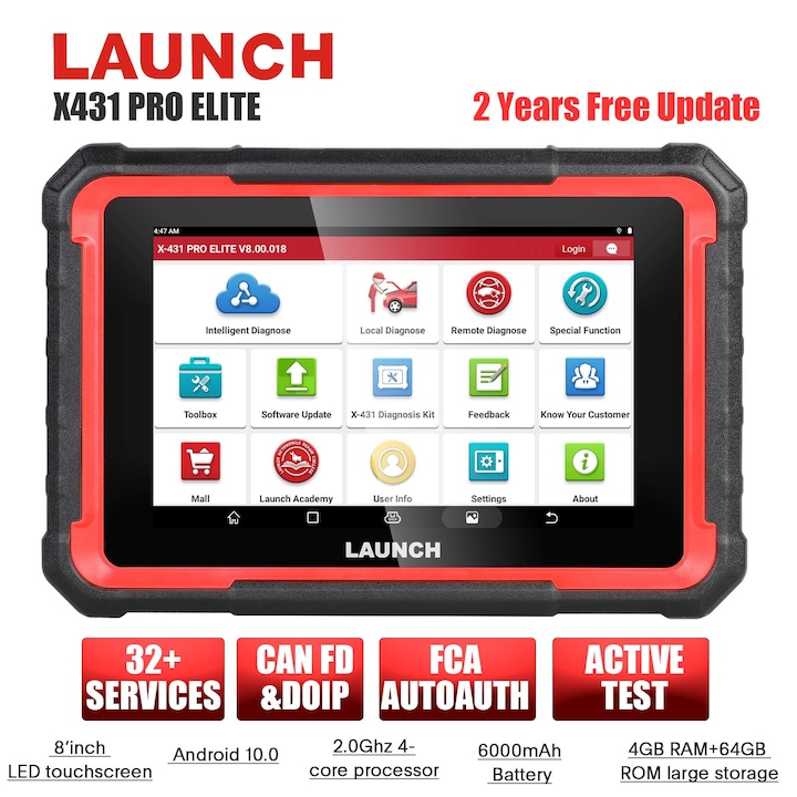 Най-Добрите Професионални Уреди Launch И Autel В България Диагностичен тестер LAUNCH X431 PRO ELITE